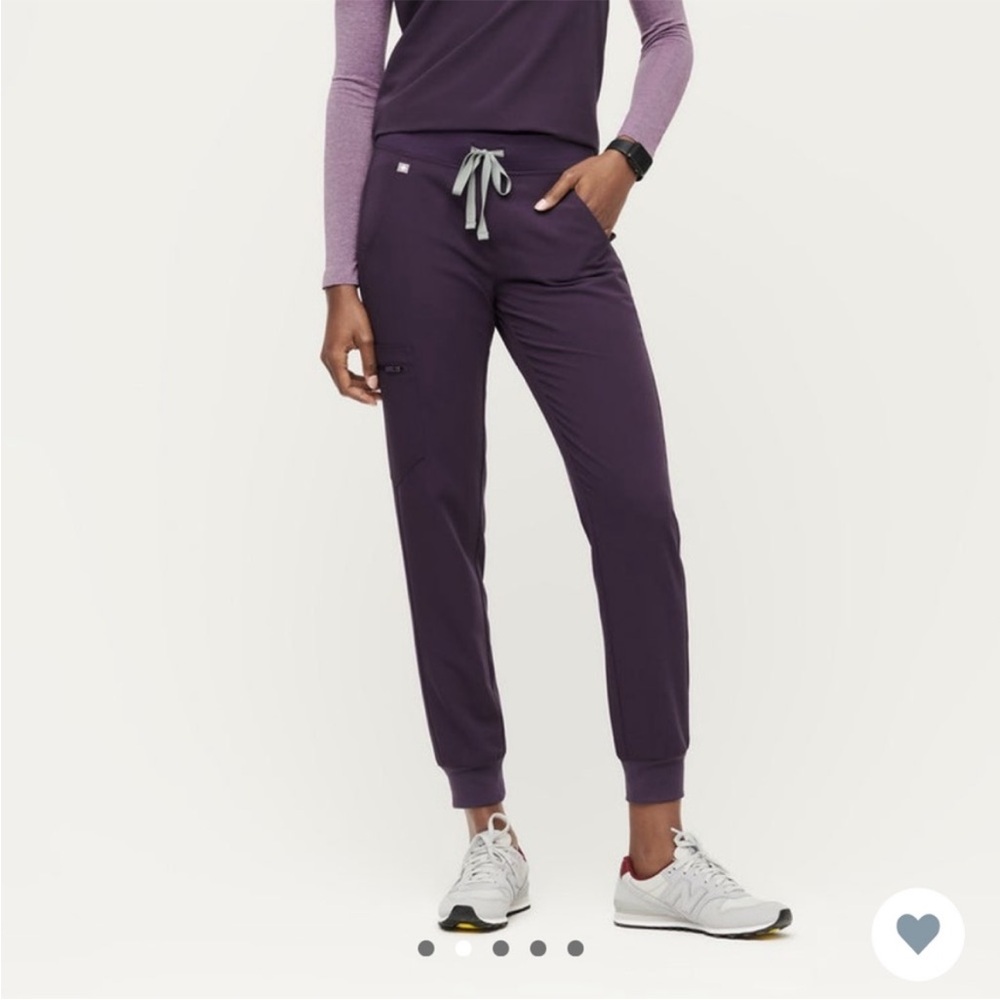 Figs Purple Shadow Zamora Jogger Scrub Pants Size Small Tall S/T